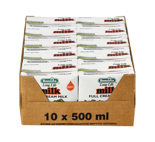 Bonnita UHT Longlife Milk 10x500ml